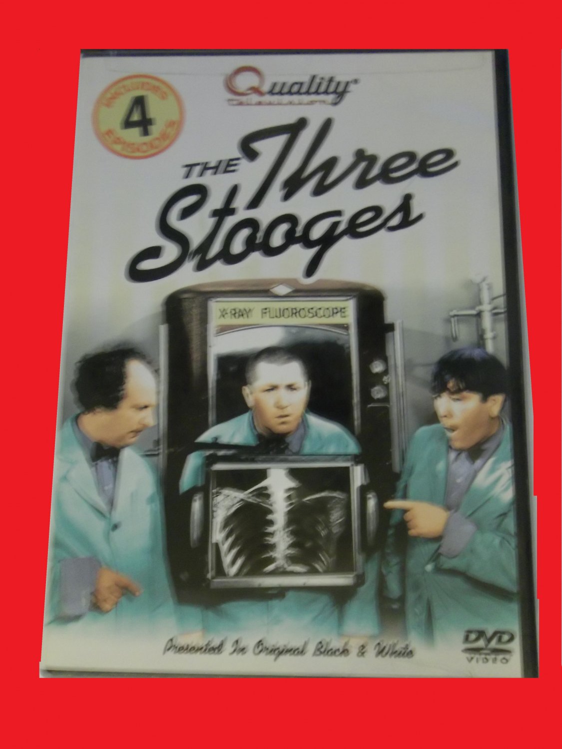 THE THREE STOOGES, 4 EPISODES (FREE DVD & FAST SHIPPING!) MOE, LARRY, CURLY, SHEP (COMEDY)