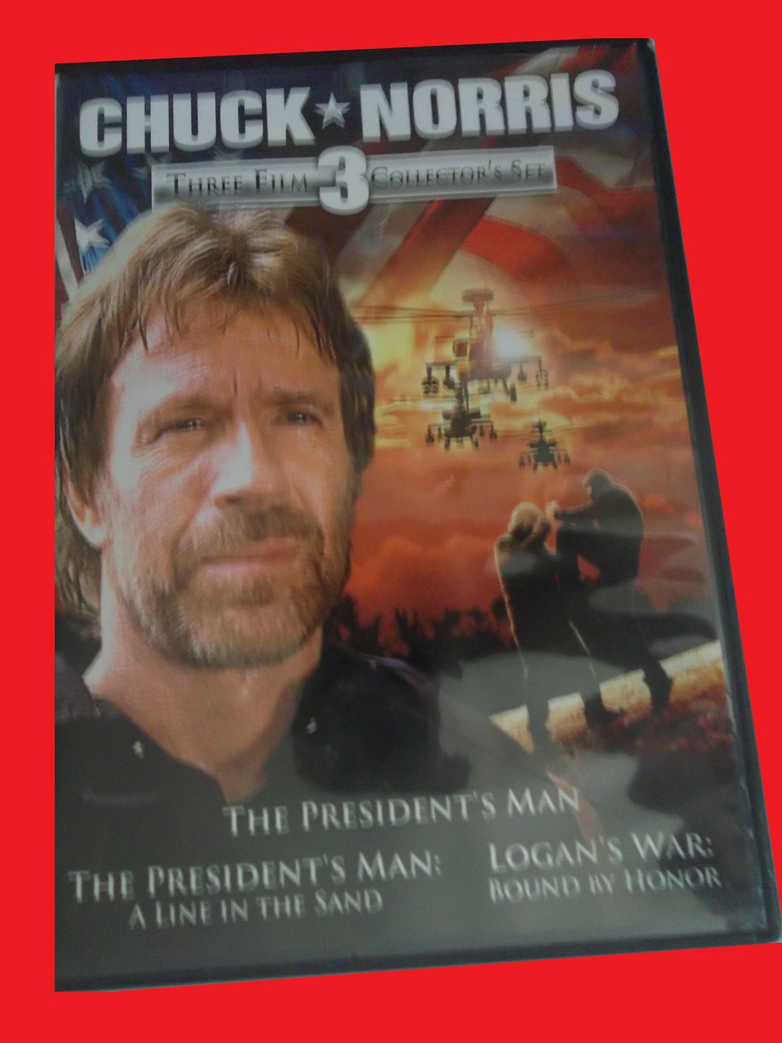 L Homme Du Président Chuck Norris THE PRESIDENT'S MAN 1 & 2, LOGAN'S WAR: BOUND BY HONOR (FREE DVD) CHUCK