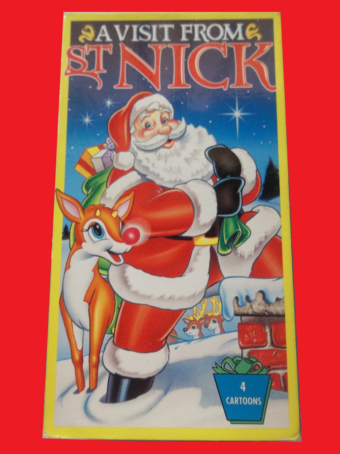 A VISIT FROM ST NICK (4 CARTOONS) (VHS, FAST SHIPPING!), PLUS FREE GIFT