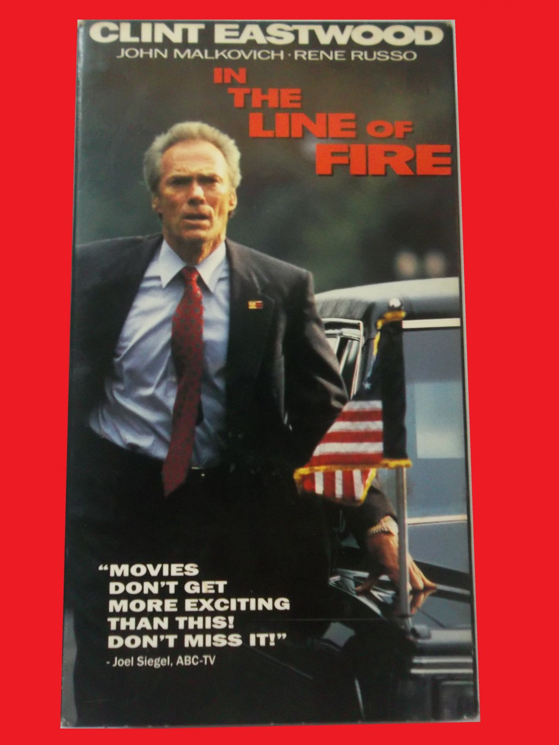 IN THE LINE OF FIRE (VHS, FAST SHIPPING!) CLINT EASTWOOD (THRILLER ...