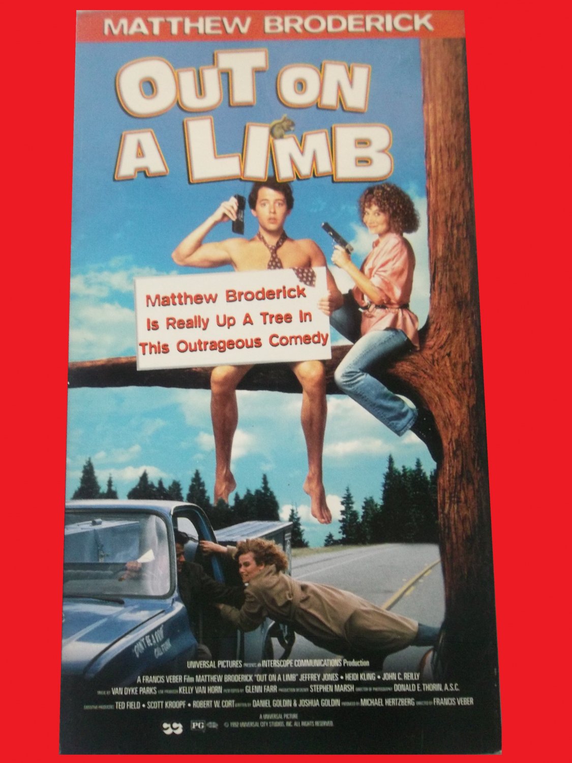 OUT ON A LIMB (VHS, FAST SHIPPING!) MATTHEW BRODERICK, JEFFREY JONES