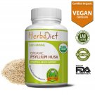 30 CAPSULES Organic Psyllium Husk Veg Capsules Natural Fiber Husks Digestive Aid Supplement