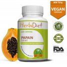 Powerful Digestive Enzyme Papain 800 TU Papaya Fruit Extract Veggie Capsules