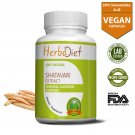 30 CAPSULES Women Health Support Supplement Shatavari Extract 40% 500mg Vegan Capsules