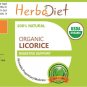 30 CAPSULES Organic Licorice Root Powder Vegetarian Capsules Liquorice Glycyrrhiza Glabra