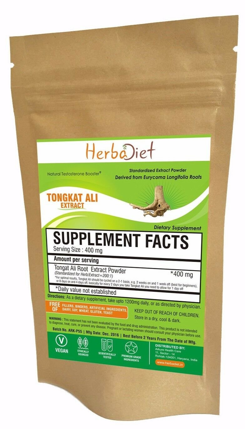 20 gm  Tongkat Ali Root Extract Powder 200:1 Eurycoma Longifolia Longjack Pasak Bumi