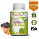 30 CAPSULES Organic Turmeric Ginger & Black Pepper Blend Capsules Joint Health Supplement