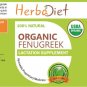 30 CAPSULES Organic Fenugreek Seed Powder Vegetarian Capsules Methi For Blood Sugar Control