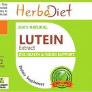 30 capsules Marigold Extract Capsules 20% Lutein w/- Zeaxanthin Eye Health Vision Supplement