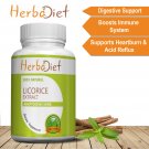 30 capsules Licorice Liquorice Root Extract 30% 500mg Capsules Glycyrrhiza Glabra Digestive