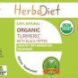 Organic Turmeric Root and Black Pepper 30 Capsules 500mg w/- Curcumin Piperine