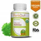 60 Capsules Organic Moringa Oleifera Leaf Powder Vegan Capsules Natural Vitamin SUPERFOOD