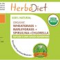 Organic Spirulina + Chlorella + Wheatgrass + Barleygrass Capsules Energy Booster