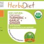 Organic Turmeric Garlic Ginger PURE Capsules Cardiovascular Support Antioxidant