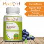 60 Capsules Wild Blueberry Fruit Extract 500mg Vegetarian Capsules Antioxidant Brain Health