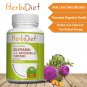 30 capsules Milk Thistle Silymarin Artichoke Turmeric Curcumin Veg Capsules For Liver Detox