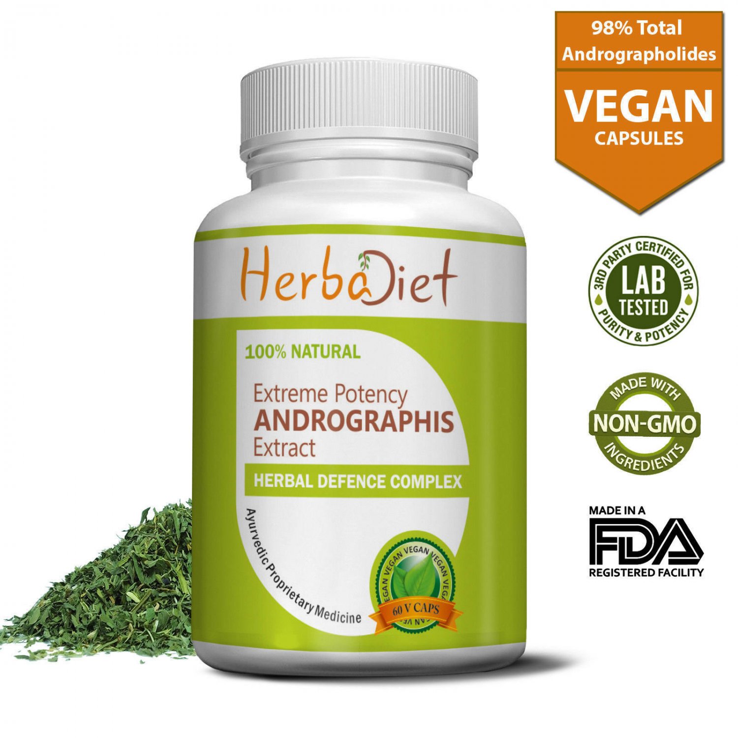 30 capsules Liver Detox Andrographis paniculata EXTREME POTENCY 90% HPLC Extract Capsules