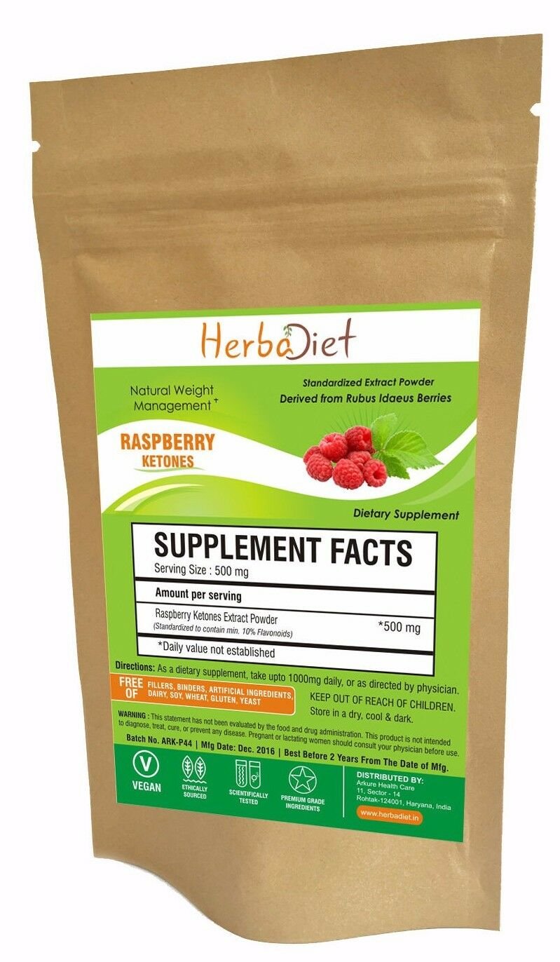 20 gm /   Raspberry Ketones Extract Powder Weight Loss Fat Burner Energy Diet & Slimming