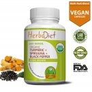 30 capsules Organic Turmeric Spirulina & Black Pepper Blend Capsules Immune Booster Support