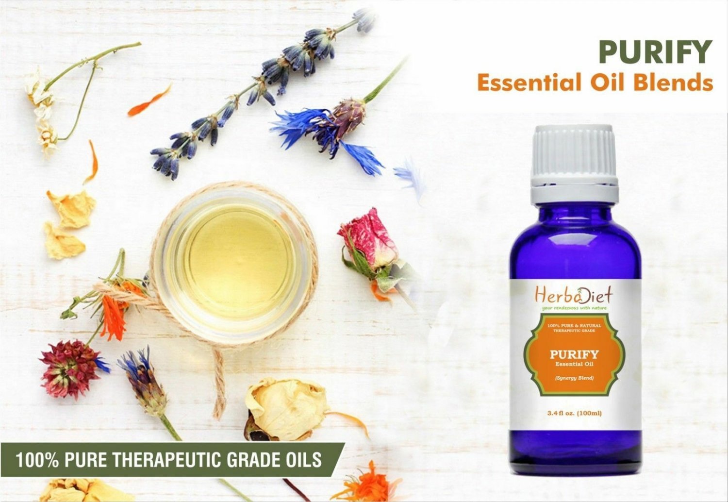 30 ml Purify Cleansing Essential Oil Blend Natural Disinfectant Therapeutic Grade Oils