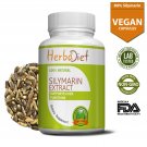 Milk Thistle Extract Silymarin 80% Capsules 500mg Liver Detox -5 Month Supply