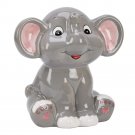 Grey Elephant Bank 5.5" x 5.5" Ceramic