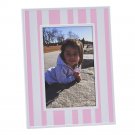 Pink & White Striped 4" x 6" Photo Frame