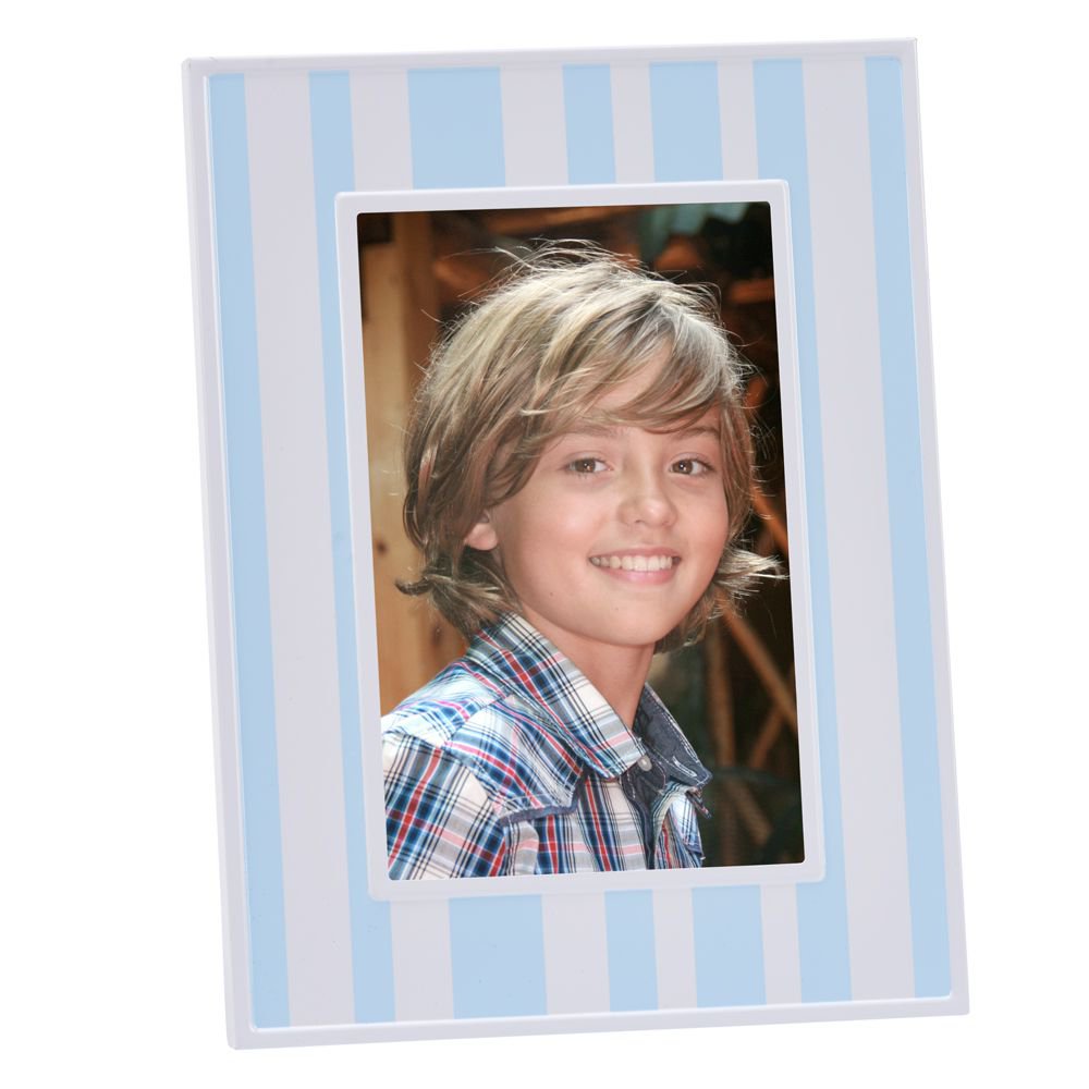 Blue & White Striped 4" x 6" Photo Frame