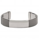 Meshlike Cuff Bracelet, Stainless Steel .625"