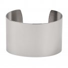 Cuff Bracelet, Stainless Steel 1.5" Wide