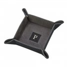 BLACK LEATHERETTE SNAP TRAY