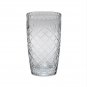 Optic Crystal Vase With Medallion Ll Pattern, 8.5"