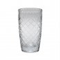 Optic Crystal Vase With Medallion Ll Pattern, 8.5"