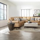 24 Inch Side End Table, Round Drum Shape, Handcrafted Distressed Gray Mango Wood