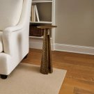 Arvyn 24" Side End Table | Aluminum Cast Craftmanship I Antique Brass | Embossed Textured Finish