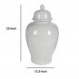 Ceramic Ginger Jar With Lid, Off White - BM165658
