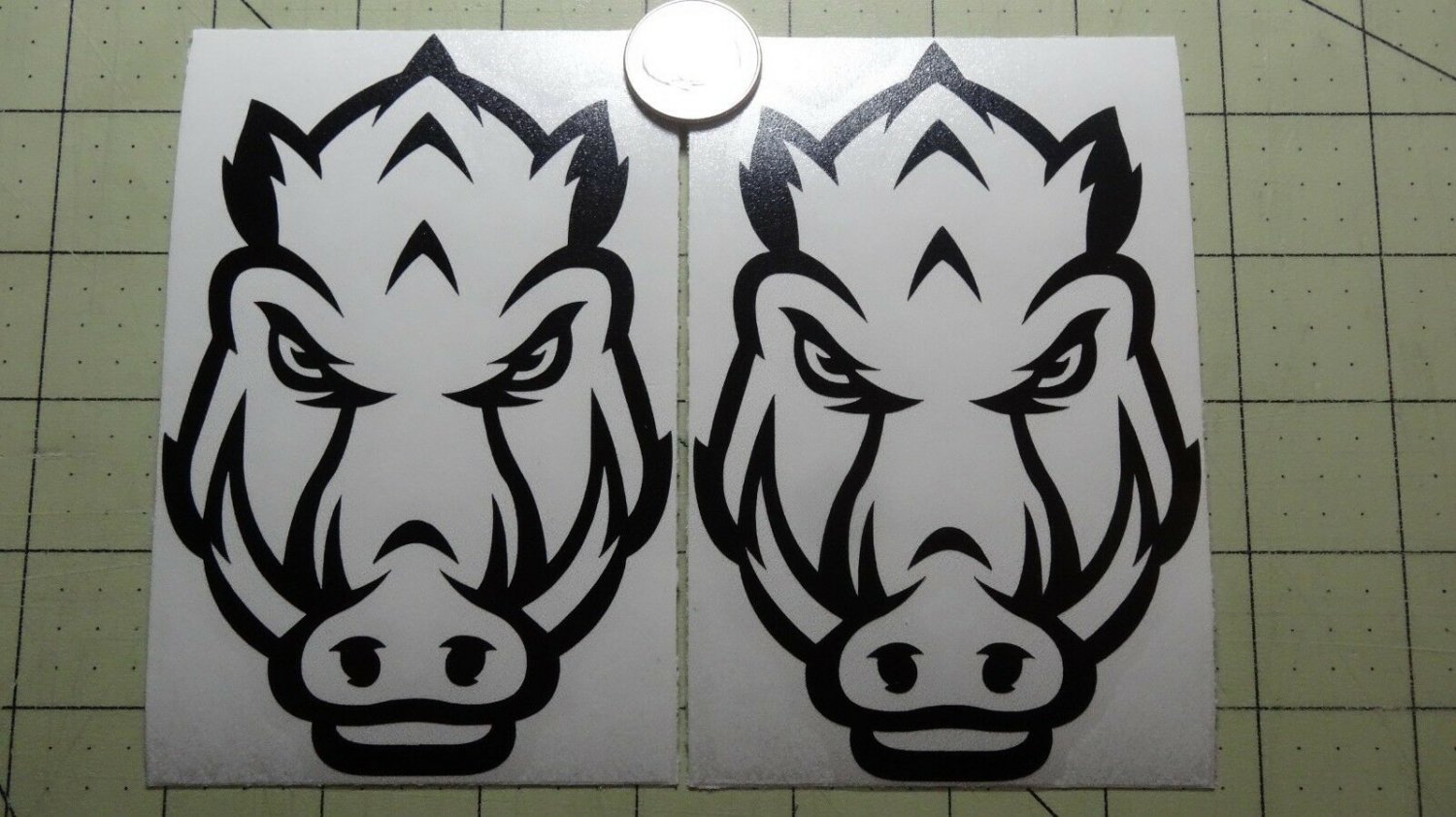 Arkansas Razor Backs Decals (set of 2) 5 inch