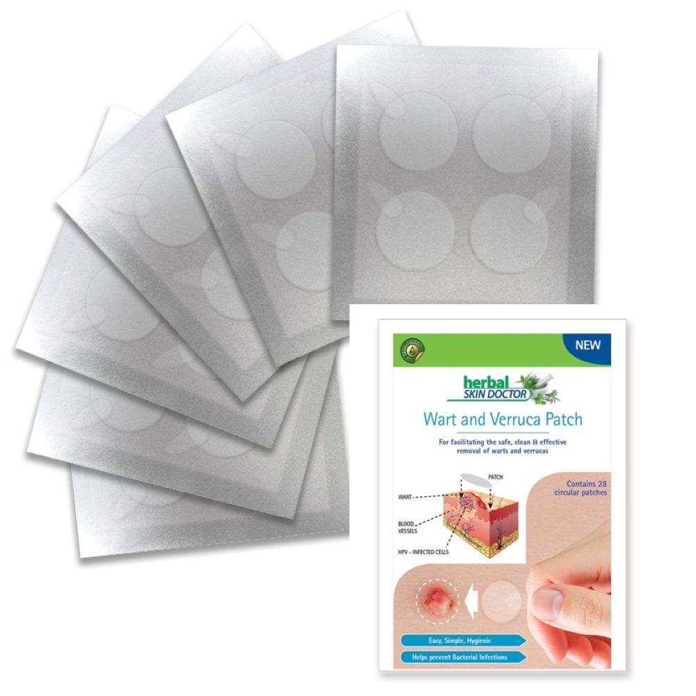 Wart and Verruca Patch Herbal Skin Doctor Easy, Simple, Hygienic, Helps prevent Bacterial Infection