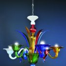 Doge Murano chendelier multicolor 6 lights