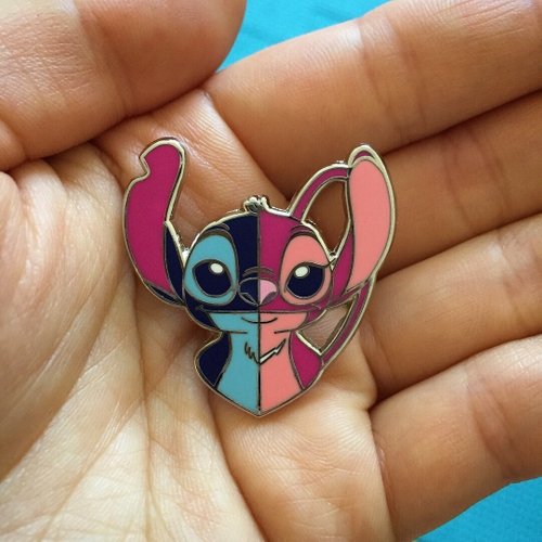 STITCH & ANGEL ENAMEL PIN