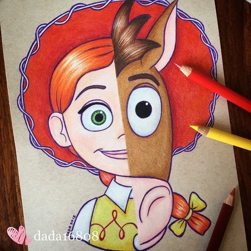 "JESSIE & BULLSEYE" PRINT