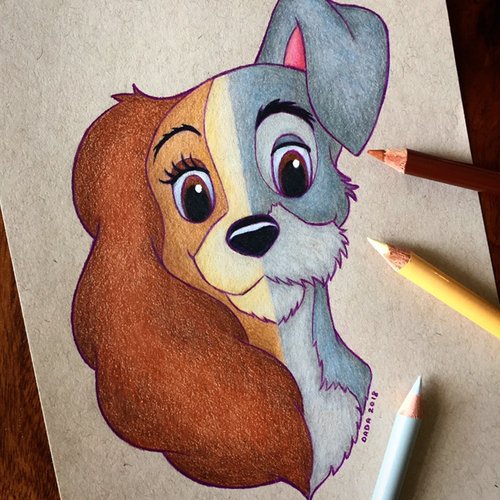 "LADY & THE TRAMP" PRINT