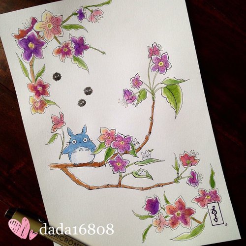 "TOTORO GARDEN" PRINT