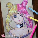 “SAILOR MOON & BLACK LADY” ORIGINAL ARTWORK “SAILOR MOON & BLACK LADY” ORIGINAL ARTWORK