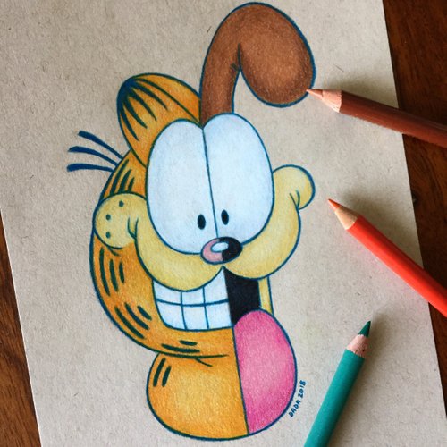 &acirc;��GARFIELD & ODIE&acirc;�� ORIGINAL ARTWORK
