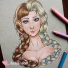 "ANNA VS ELSA" ORIGINAL ARTWORK