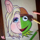 "MISS PIGGY & KERMIT" ORIGINAL ARTWORK "MISS PIGGY & KERMIT" ORIGINAL ARTWORK