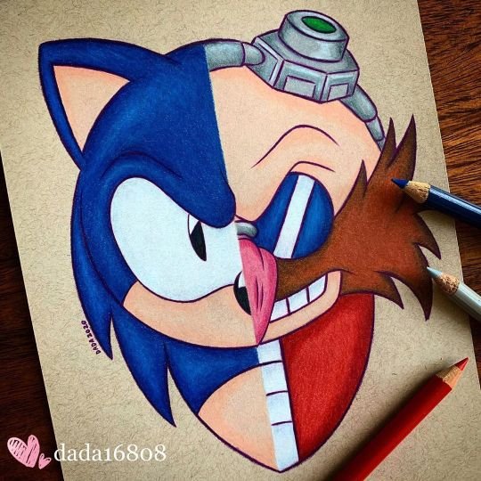 "SONIC VS DR. ROBOTNIK" ORIGINAL ARTWORK