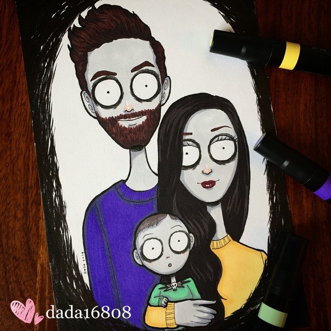 TIM BURTONIZED FAMILY COMMISSION