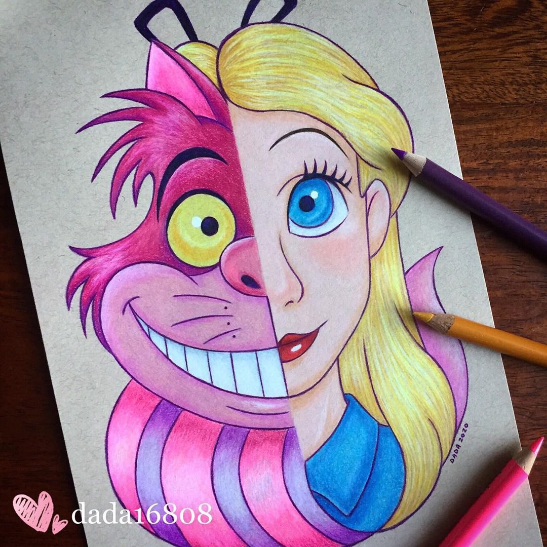 "ALICE & CHESHIRE" PRINT